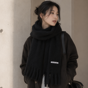 로고 울 머플러 $164
