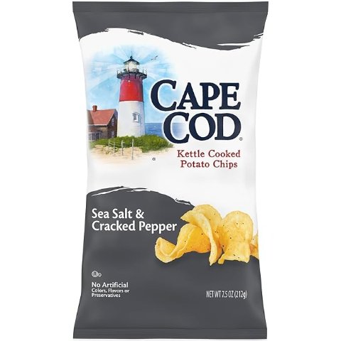 ModubaCape Cod 씨솔트 & 크랙드 페퍼 칩 213g 봉지