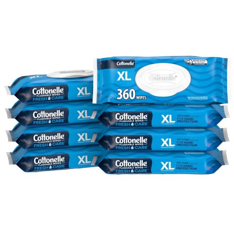Moduba섭스크라이브 주문 시 25% 할인쿠폰Cottonelle XL 물에 녹는 화장실용 물티슈 8팩