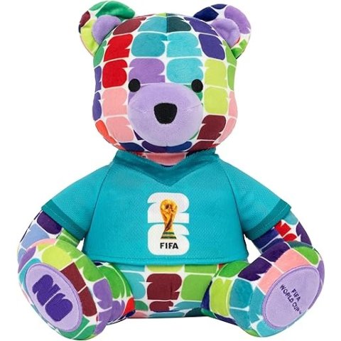 ModubaJazwares FIFA 월드컵 2026 컬러 베어 봉제인형 10인치