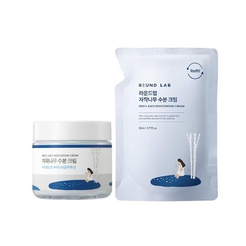 Moduba자작나무 수분 크림 80ml 1+1 리필 세트