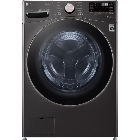 ModubaLG 4.5 Cu.Ft 고효율 스마트 드럼세탁기 스팀 빌트인 인텔리전스 블랙 스틸 WM4000HBA