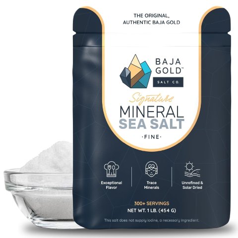 Moduba첫 Subscribe & Save 주문 10% 할인Baja Gold 시그니처 미네랄 씨솔트