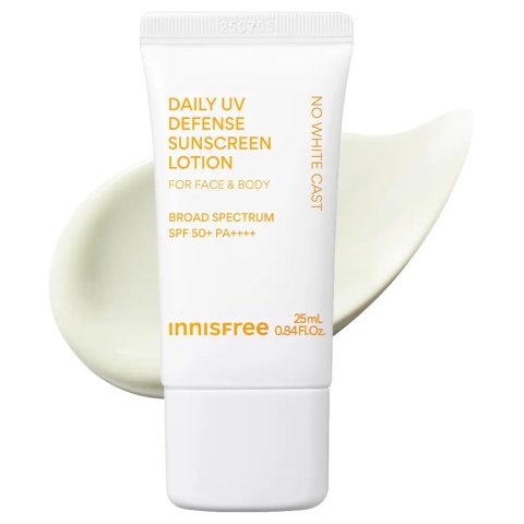 Modubainnisfree 데일리 UV 인비저블 선스크린 로션 SPF50+ PA++++ 페이스 앤 바디용, 25ml