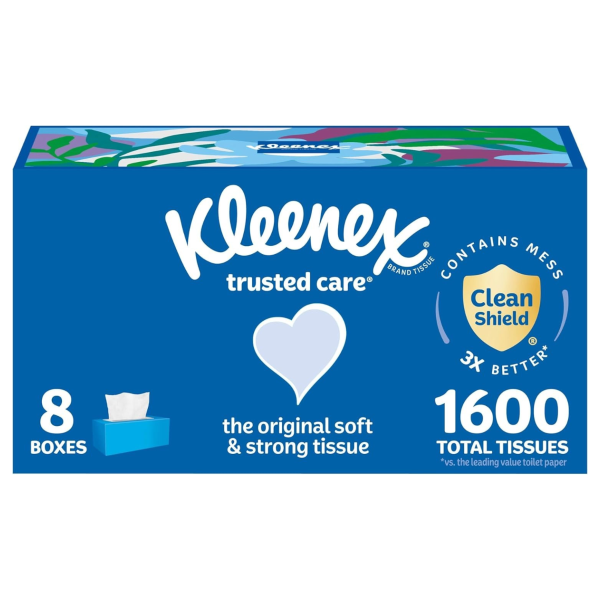 Kleenex 트러스티드 케어 페이셜 티슈 8팩