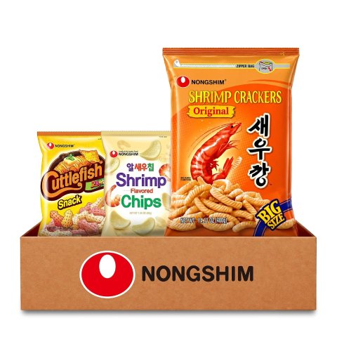 Moduba농심 코리안 스낵박스 해물 버라이어티팩 3종 세트