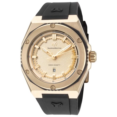 ModubaCode USA15TechnoMarine Coral Legacy 쿼츠 골드 다이얼 여성용 시계 (TM-416055)