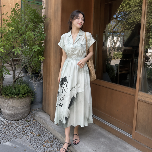 실크 미디 드레스 $194.25Tory Burch 의류 세일 최대 60% + 추가 25% 할인