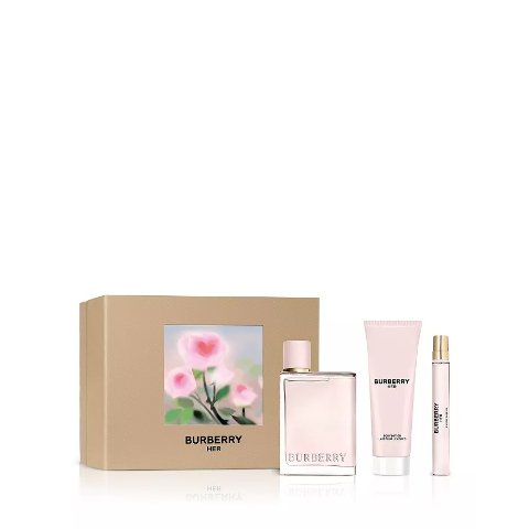 ModubaBurberry 헤르 오 드 퍼퓸 & 바디로션 트리오 기프트 세트 ($245)