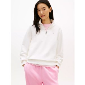 Moduba브러시드 백 쿼터집 스웨트셔츠