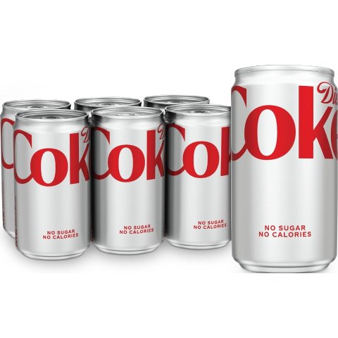ModubaDiet Coke 미니 캔 탄산음료 7.5oz 6팩