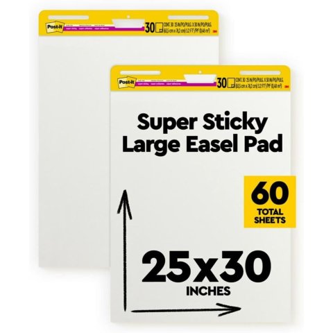 ModubaPost-it 슈퍼 스티키 이젤 패드 25 x 30인치