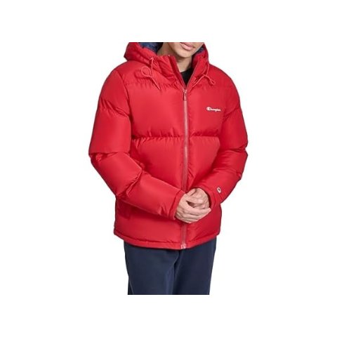 ModubaChampion 맨 퀼티드 풀집 후드 퍼퍼 재킷 XL