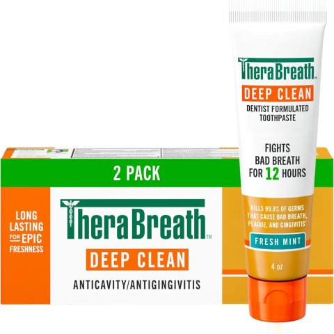 TheraBreath 딥 클린 치약 2팩