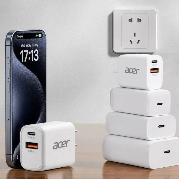 Acer 20W 듀얼 포트 충전기 3팩 화이트