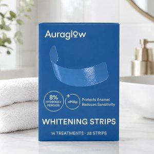 Auraglow 민감 치아 미백 스트립 28매