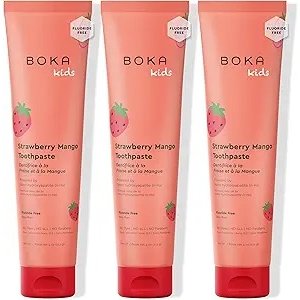 Moduba불소 무첨가 나노 하이드록시아파타이트 치약 딸기 망고 3개입