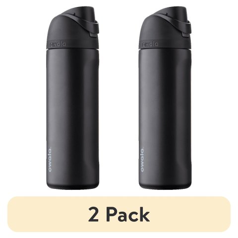 ModubaFreeSip 스테인리스 텀블러 24oz 베리 베리 블랙 2개입