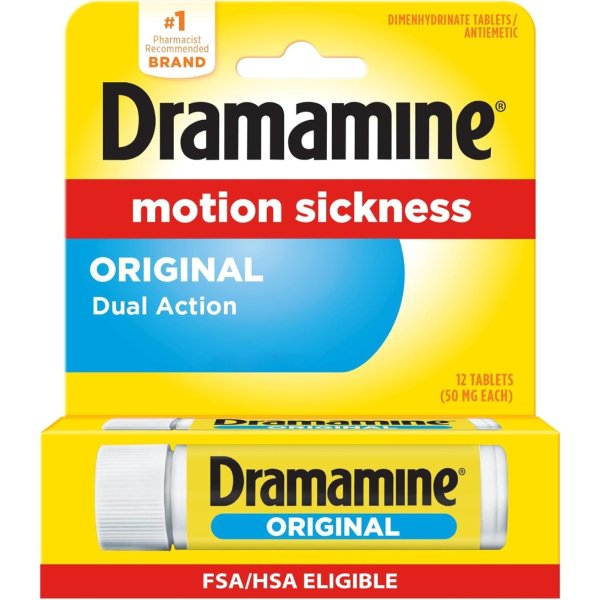 Dramamine 오리지널 멀미약 12정