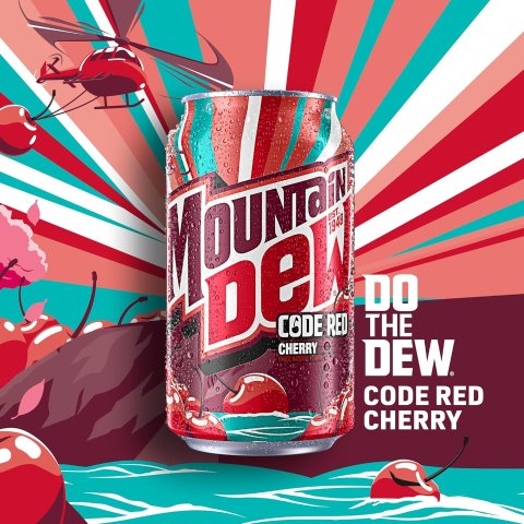 Mountain Dew 코드 레드 체리 12캔