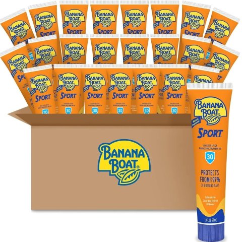 최저가: Banana Boat SPF30 선스크린 로션 트래블사이즈 24팩