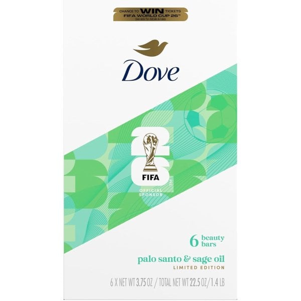 Dove FIFA 한정판 뷰티 바 비누 6팩