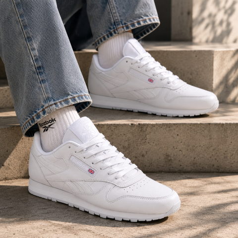 Reebok 클래식 레더 캐주얼 스니커즈