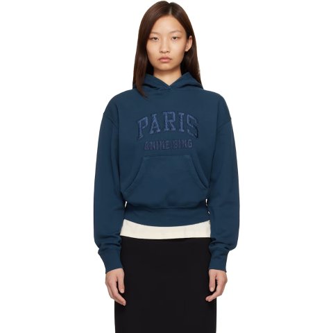 Moduba네이비 데비 슈링큰  Paris  후디