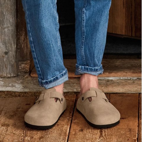 Birkenstock 보스턴 시어링 안감 클로그