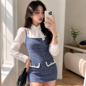 플레어 패턴 드레스 $288
