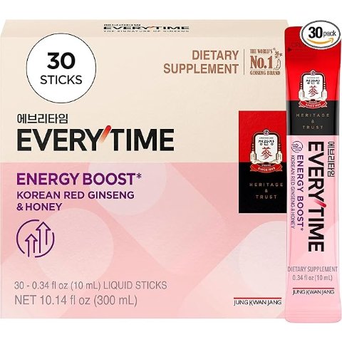 Moduba정관장 에브리타임 홍삼 추출 스틱 허니맛 2000mg 30포
