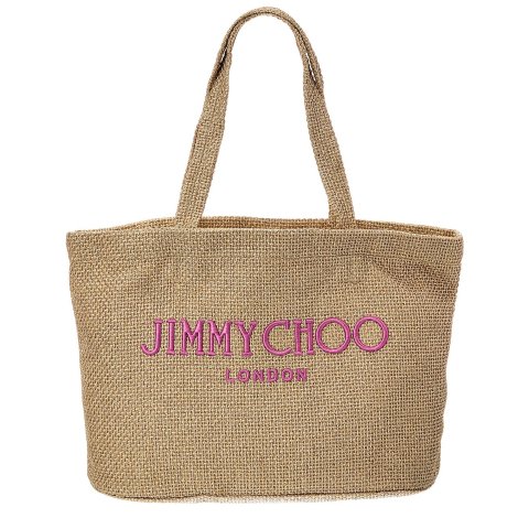 ModubaJimmy Choo 비치 E/W 라피아 토트백