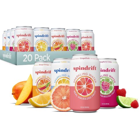 Moduba섭스크라이브 주문 시 35% 할인쿠폰스파클링 워터 4가지 맛 믹스팩 12oz 20개입