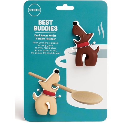 ModubaBest Buddies 듀얼 강아지 스푼 홀더